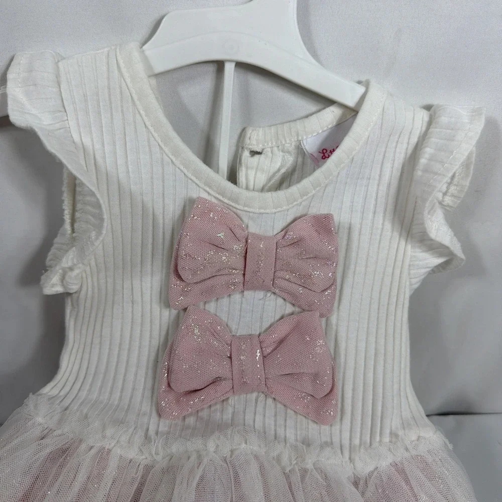 Little Lass‎ Pink Frilly 2T Dress. Lace Tulle And Ruffle.